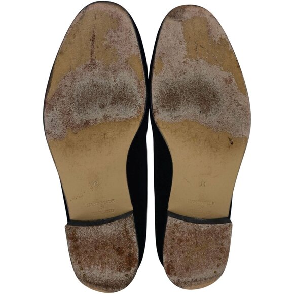 Crockett & Jones Custom English Velvet Slippers Mens 11 Handmade CDH Monogram - Picture 3 of 13